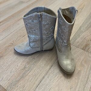Gold Tucker and Tate Glitter Star Boots